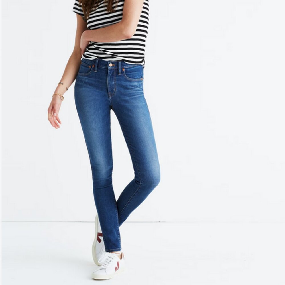 Madewell 9" Mid-Rise Skinny Jeans - Picture 1 of 7